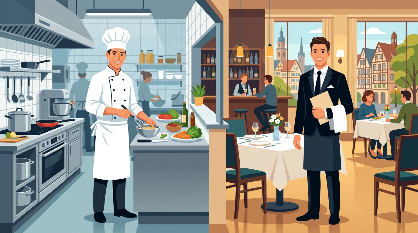 Gastronomie und Koch – Nhà hàng và đầu bếp